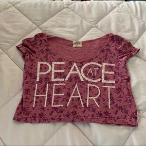 American Eagle crop vintage T  Size S